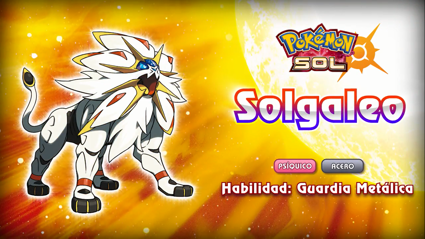Pokémon Sol y Luna - Pokémon legendarios revelados