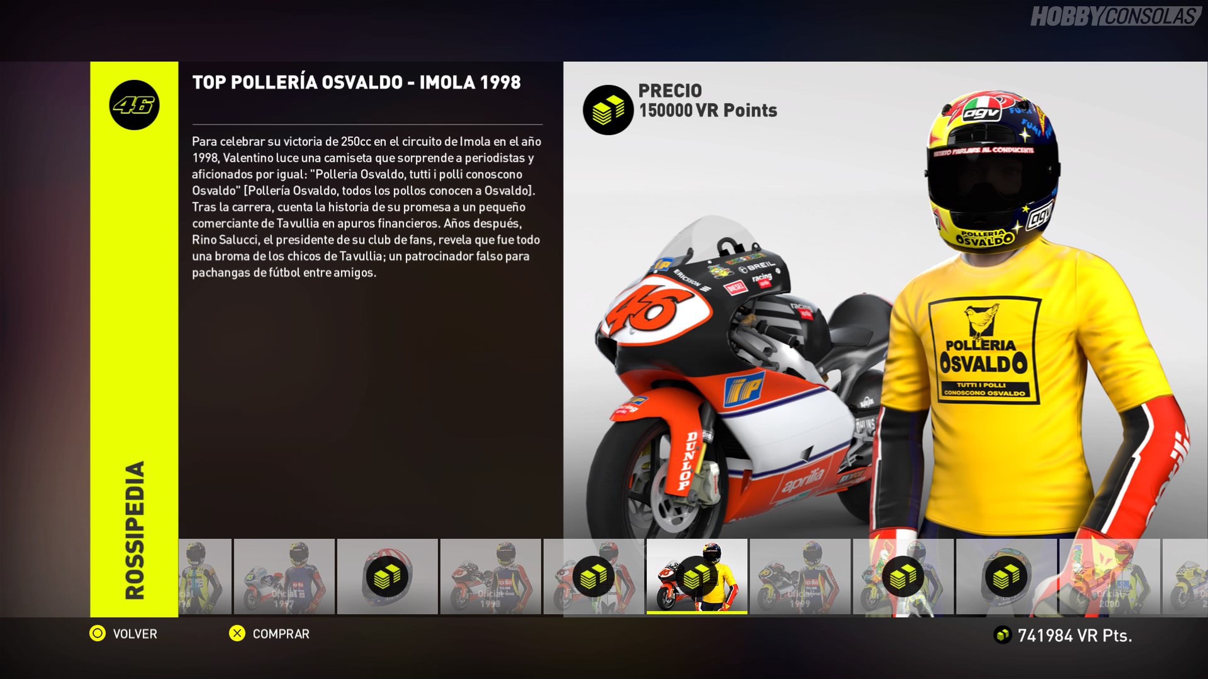 Análisis de Valentino Rossi: The Game