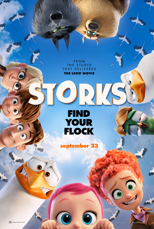 Cigüeñas - Nuevo tráiler y cartel de la película de Warner Bros. Animation