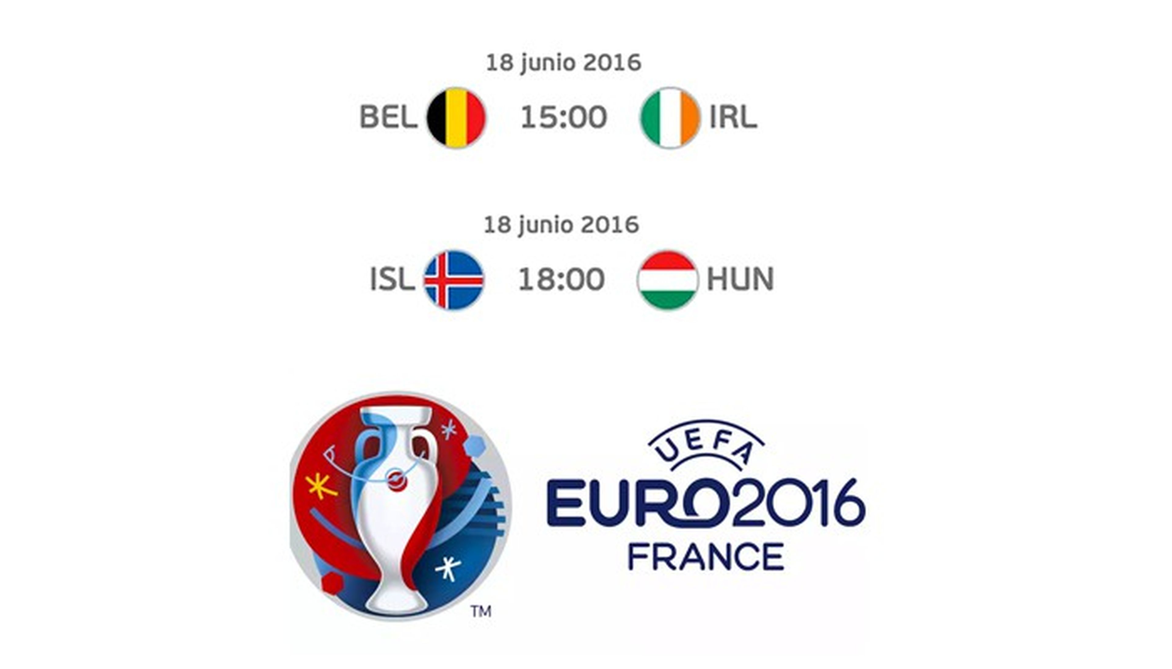 Bélgica-Irlanda e Islandia-Hungría, cómo ver online gratis los partidos de la Euro 2016 de hoy