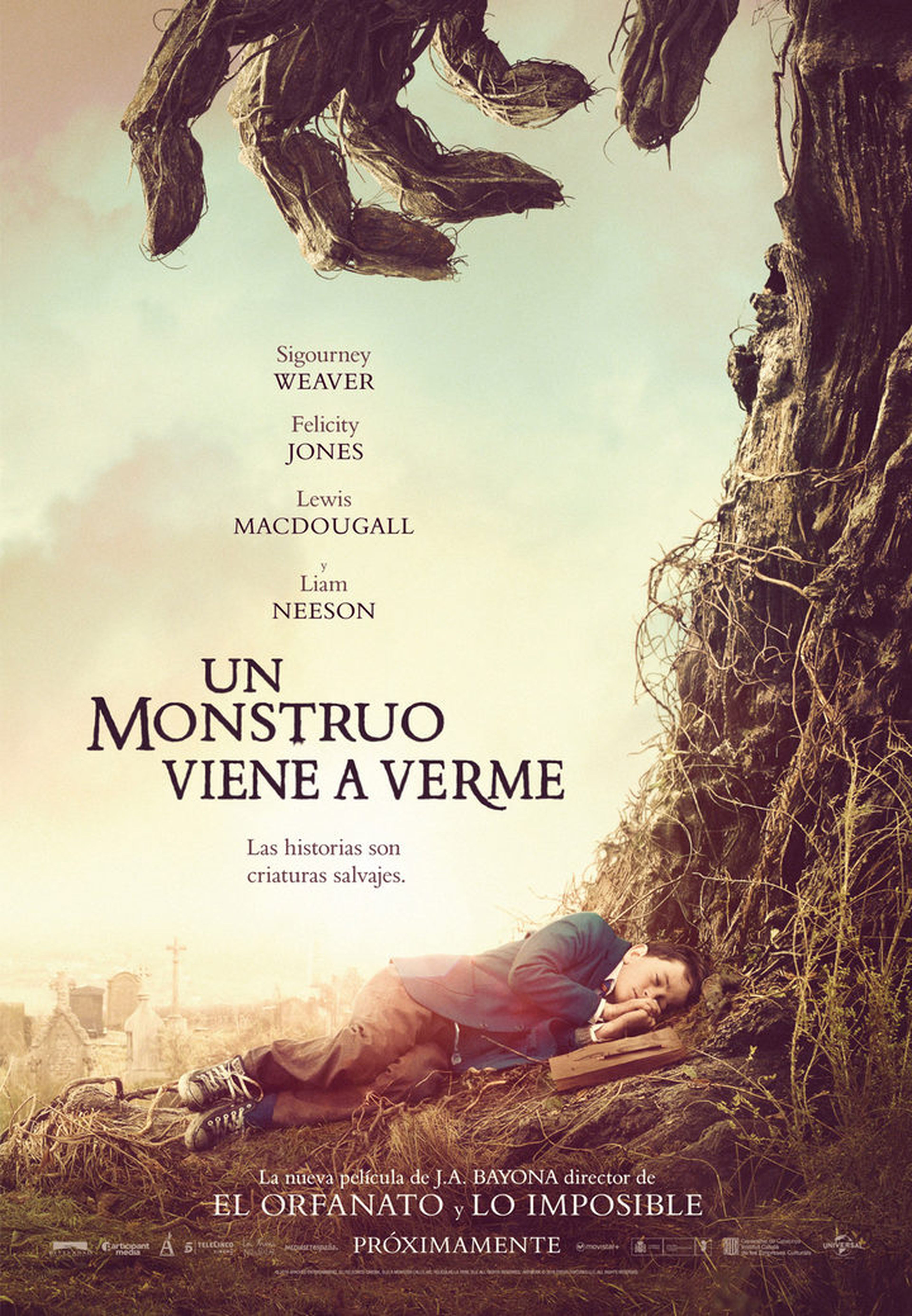 Un monstruo viene a verme – Tráiler y póster oficial de la película de J. A. Bayona