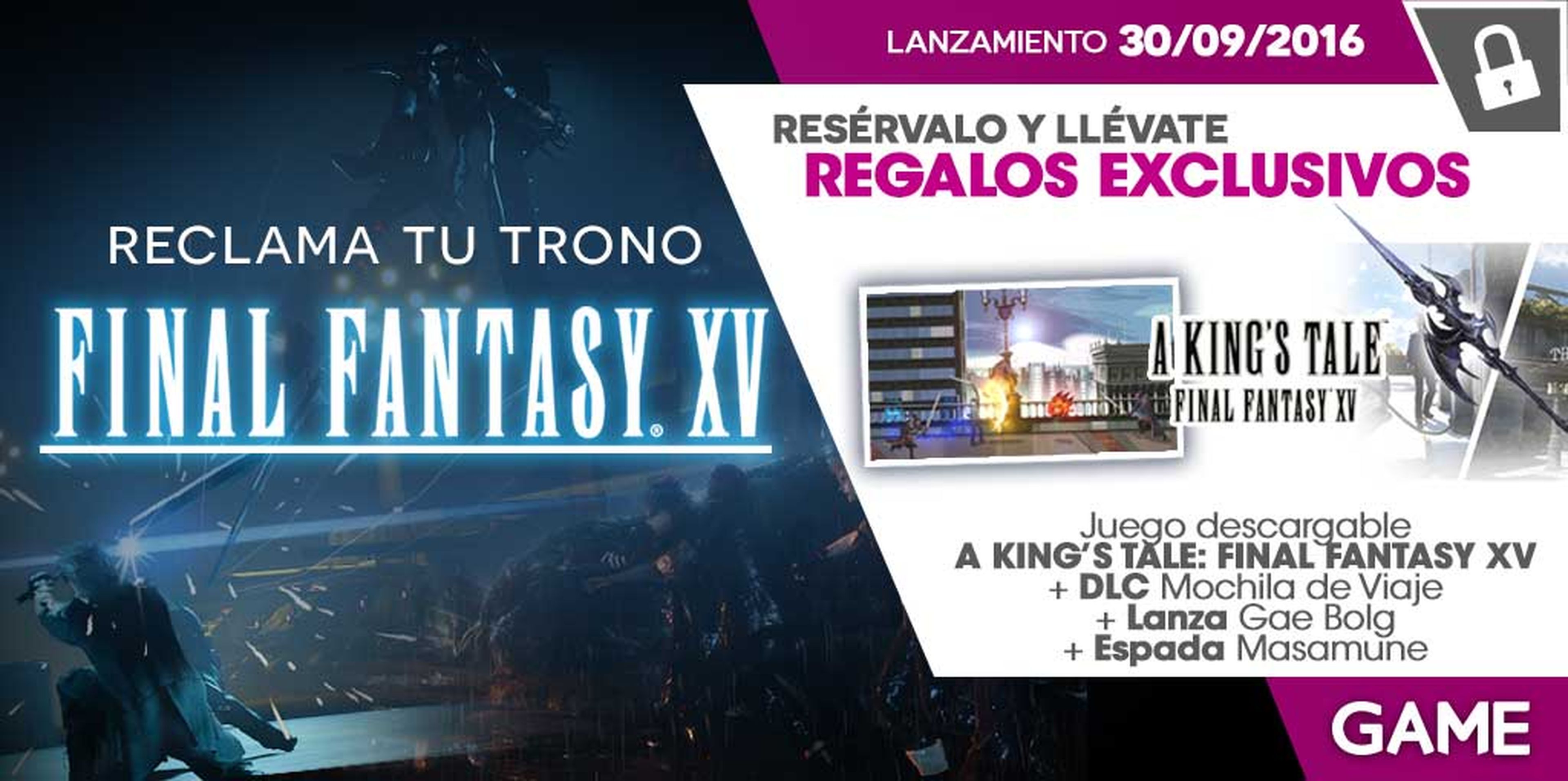 Final Fantasy XV - Regalos de reserva en GAME