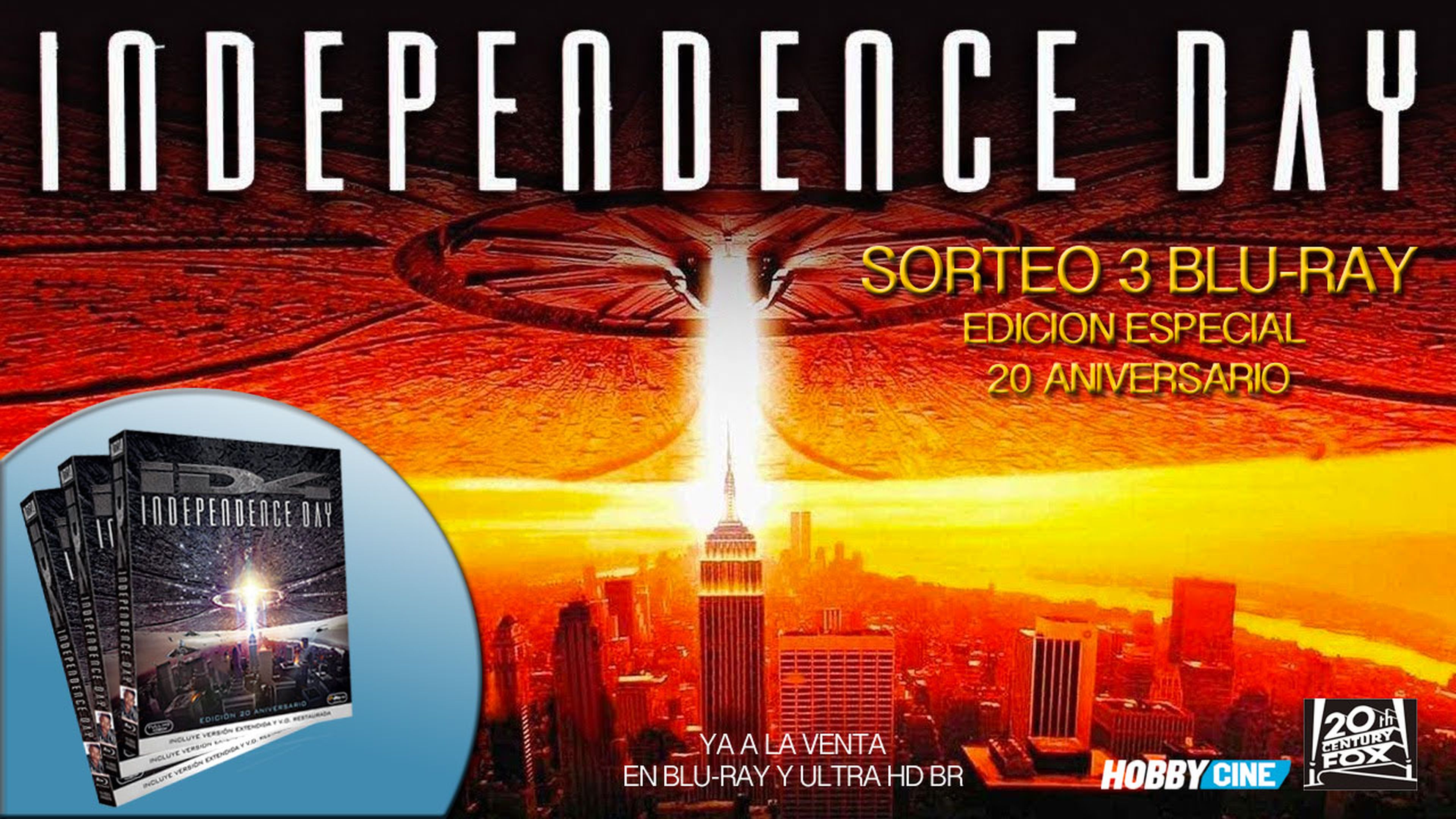 Independence Day Edición BR 20 Aniversario - Extras y concurso