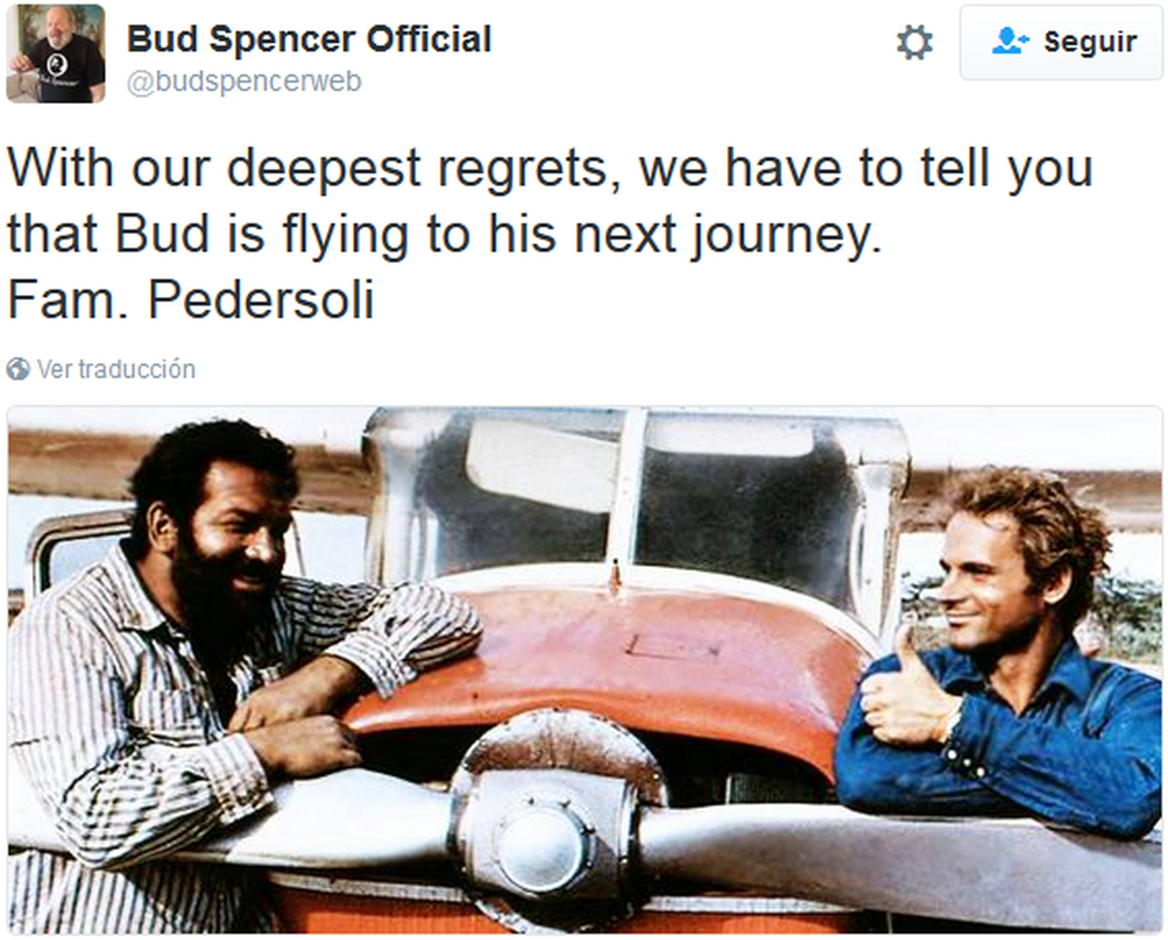 Bud Spencer muere a los 86 años