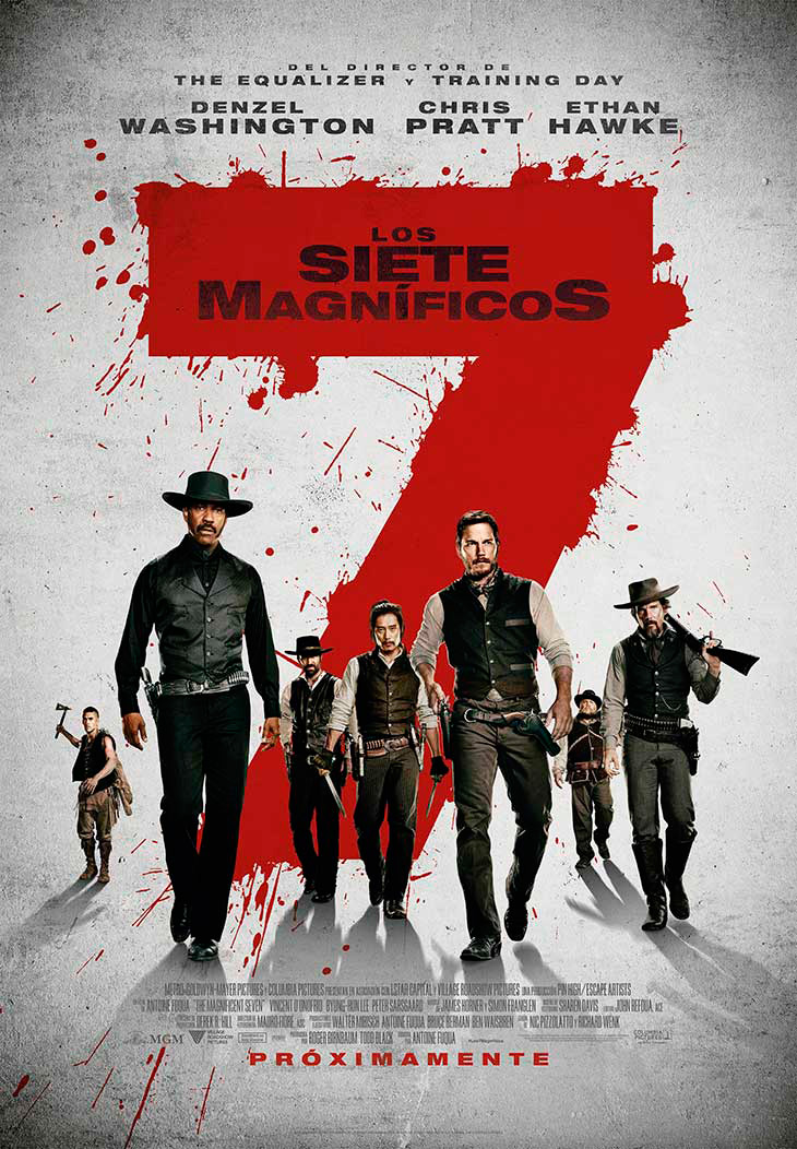 Los 7 magníficos póster Los 7 magníficos póster y tráiler en castellano