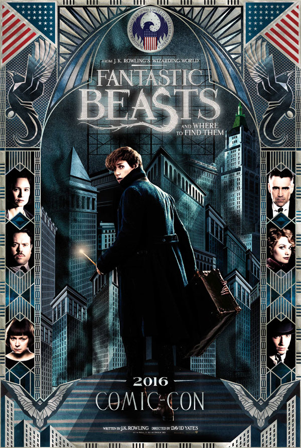 Animales fantásticos y dónde encontrarlos Newt Scamander, Eddie Redmayne, cartel