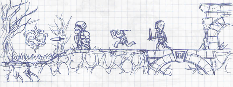 Boceto de Maldita Castilla Boceto de Maldita Castilla