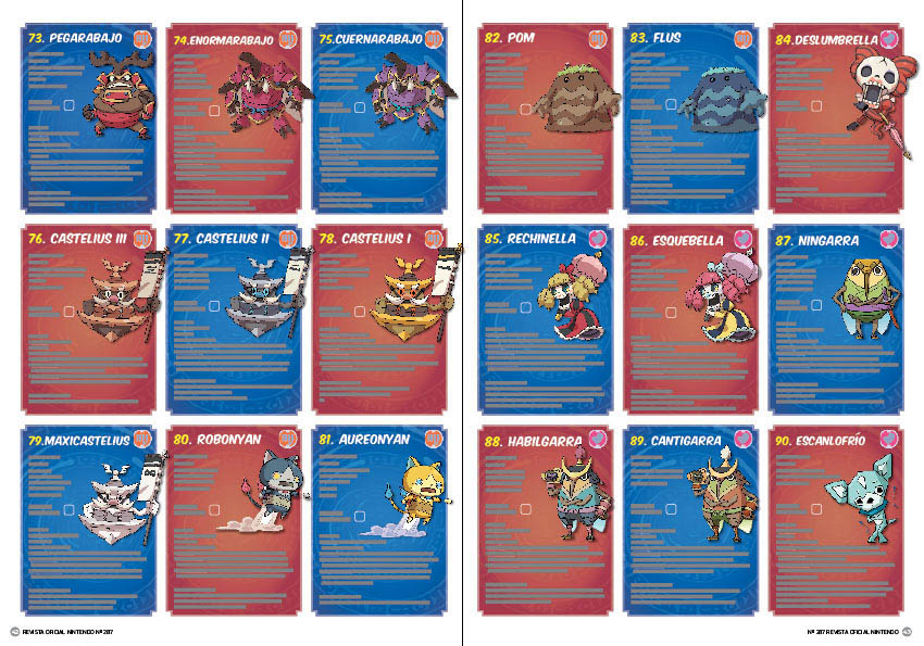 Fichas YO-KAI WATCH Fichas YO-KAI WATCH
