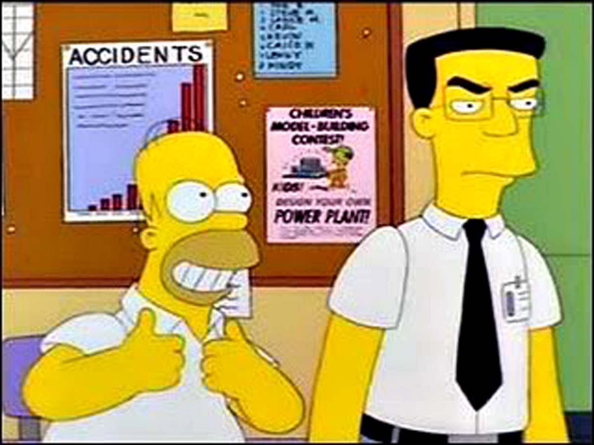 Frank Grimes Homer Los Simpsons
