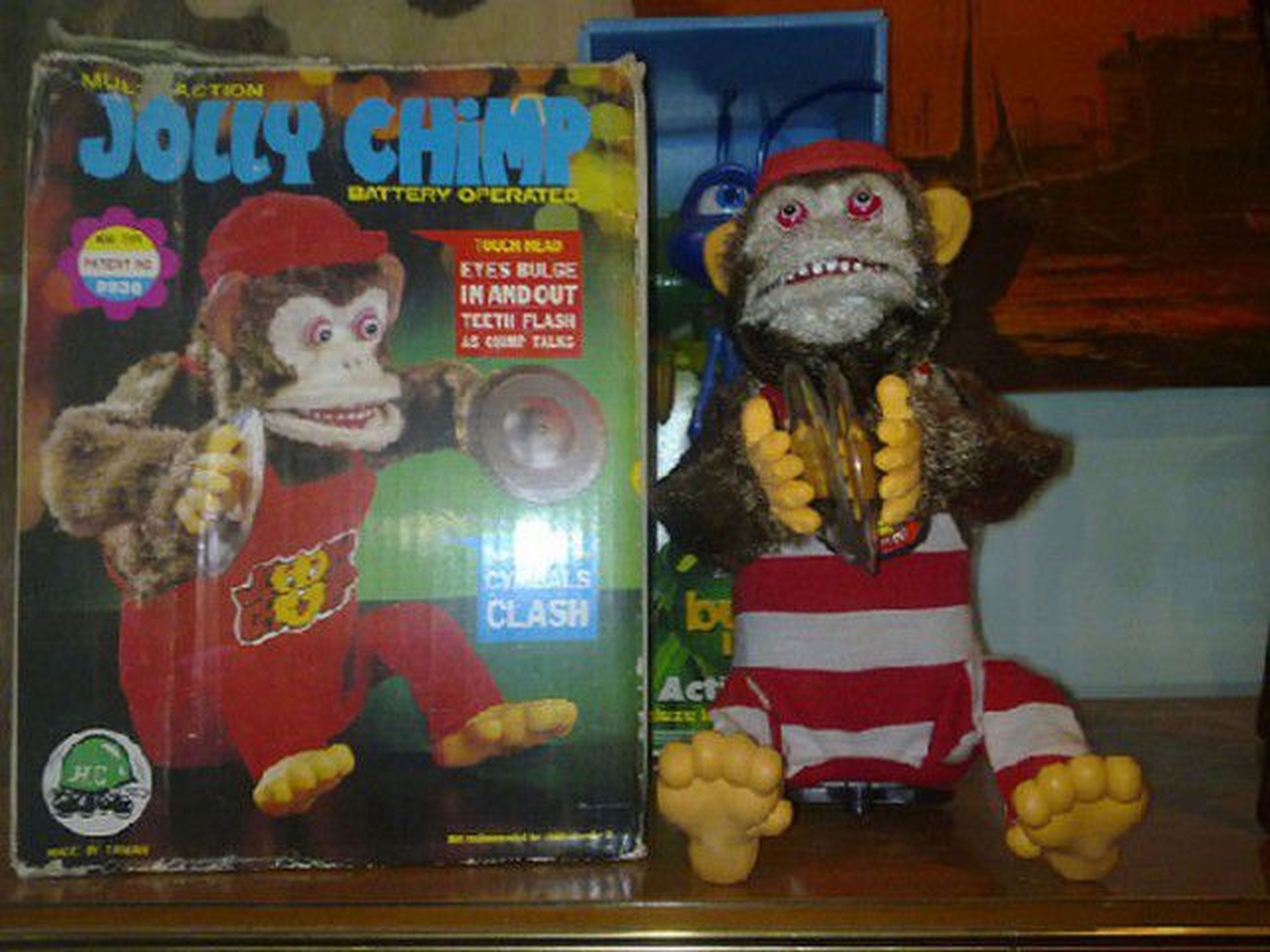 jolly chimp mono con platillos