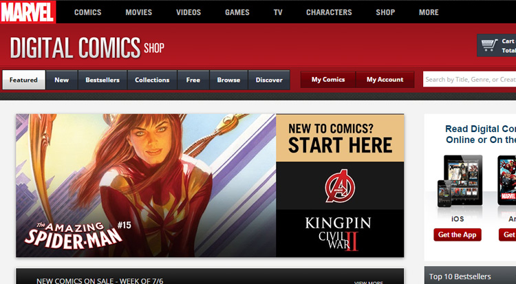 Las mejores páginas de cómic digitales Las mejores páginas de cómic digitales