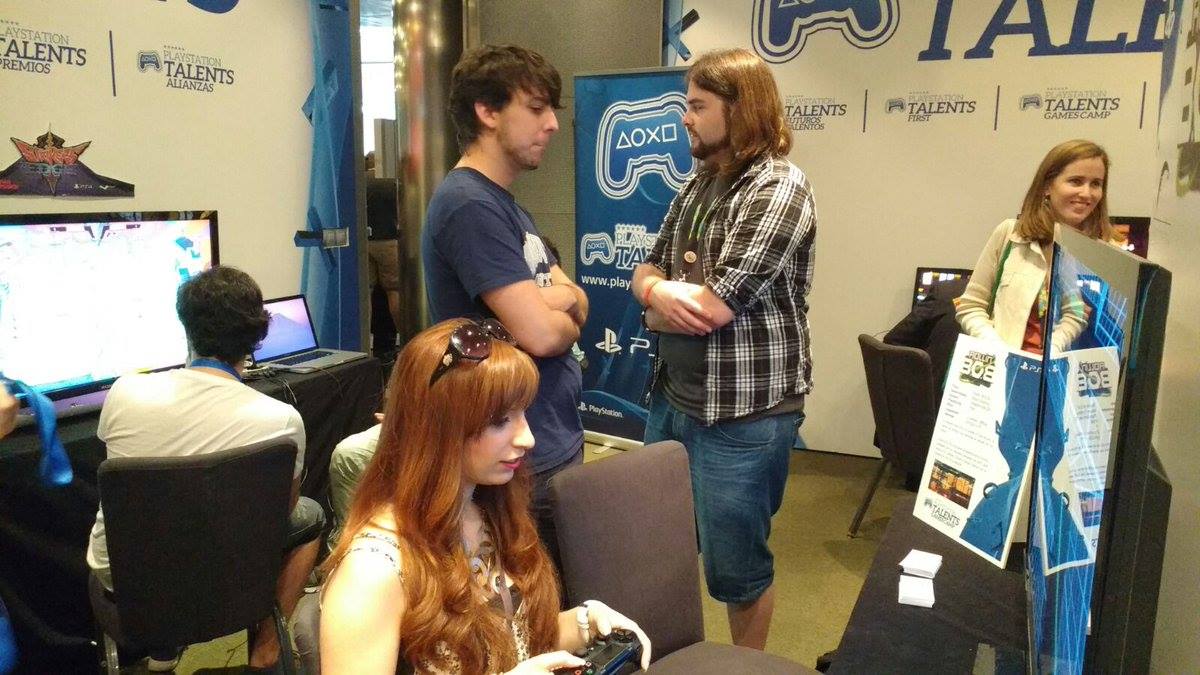 Moon Factory mostrando Rollin' B.O.B. en Gamelab 2016 Moon Factory mostrando Rollin' B.O.B. en Gamelab 2016