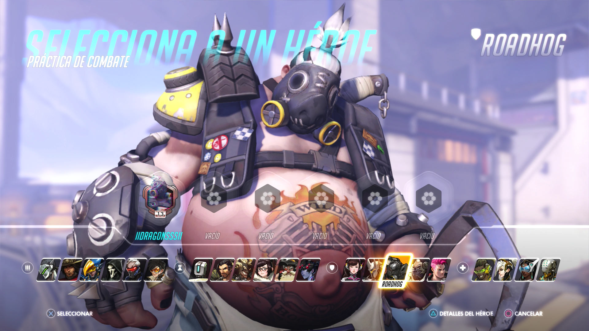 Overwatch - Personaje Roadhog Personajes de Overwatch - Roadhog