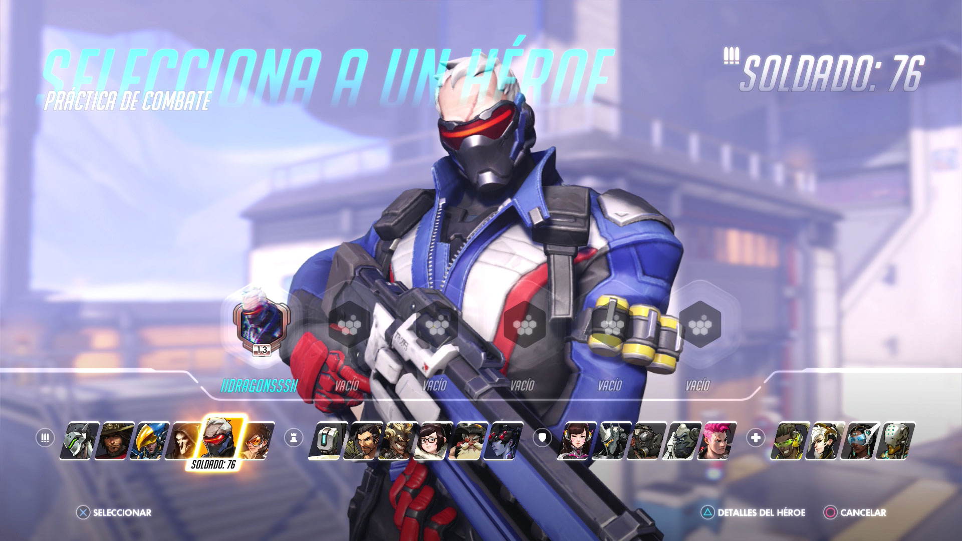 Overwatch - Personaje Soldado 76 Personajes de Overwatch - Soldado 76