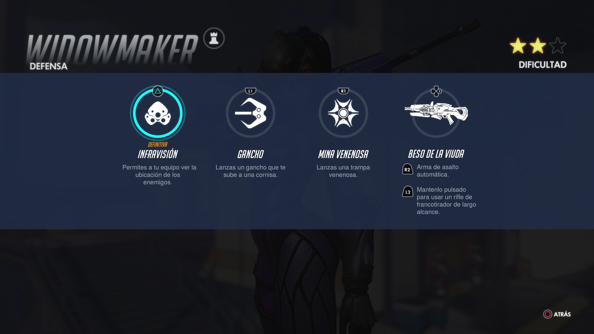 Overwatch - Personaje Widowmaker Personajes de Overwatch - Widowmaker