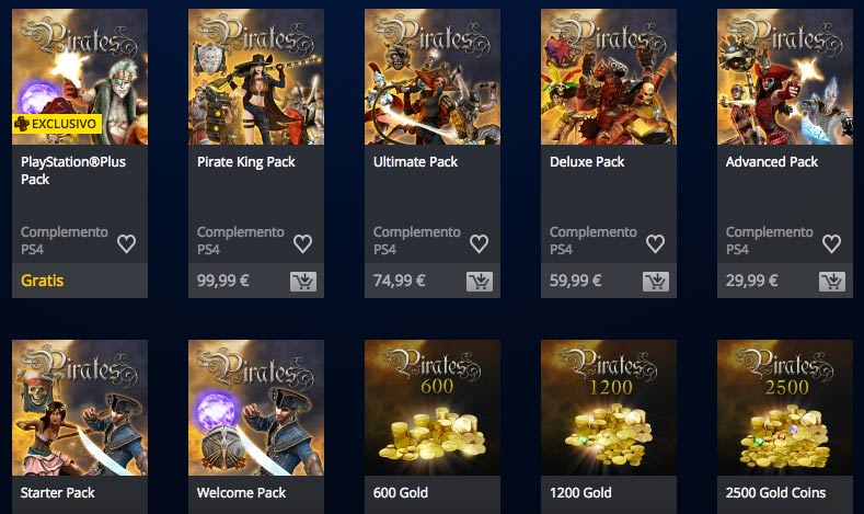 Packs de contenido de Pirates Packs de contenido de Pirates