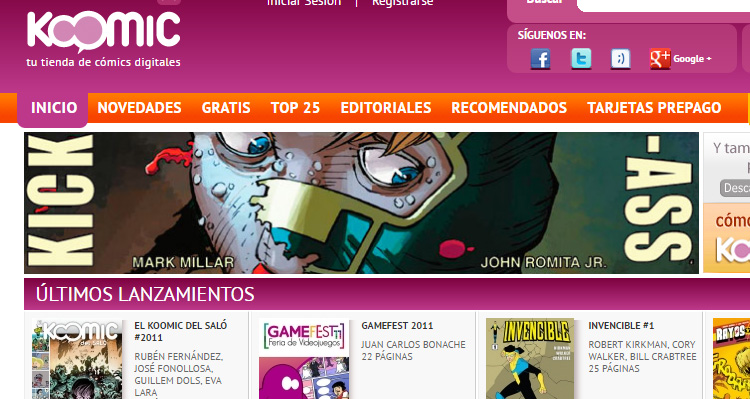 Páginas de cómic digital Páginas de cómic digital