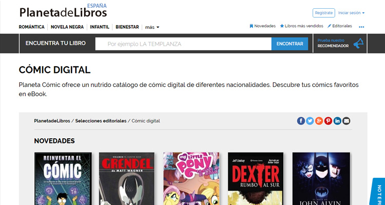 Páginas de cómic digital Páginas de cómic digital