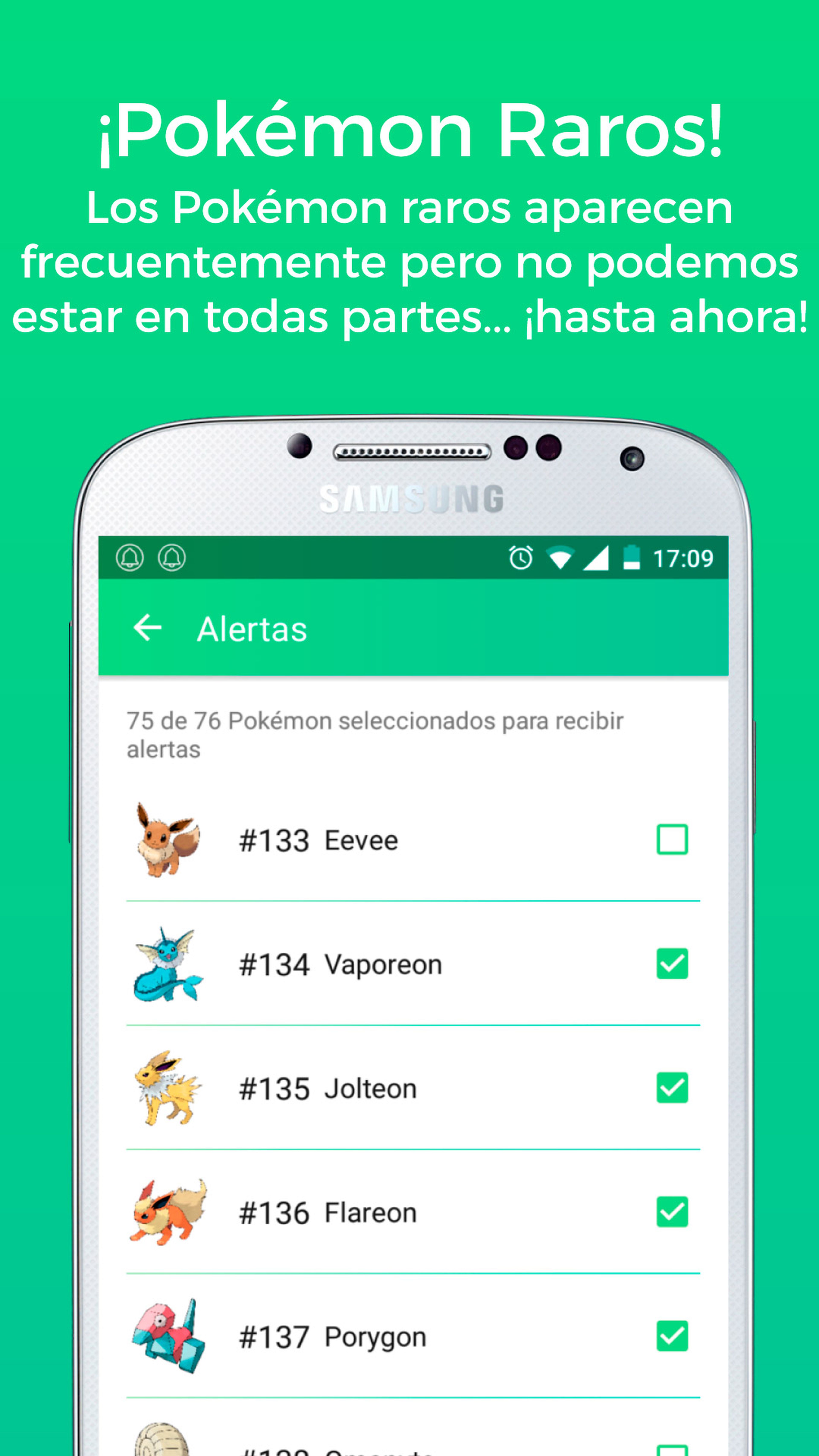 PokéAlert app - Android