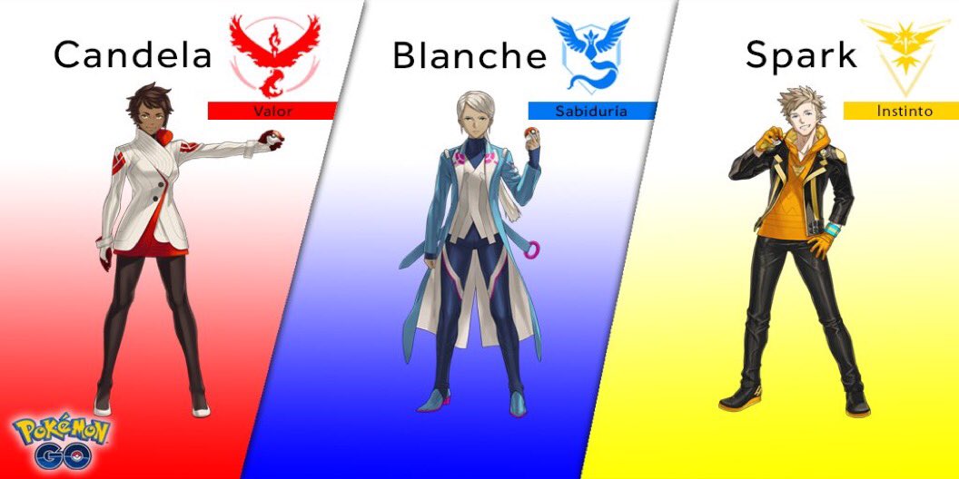 Pokémon Go líderes de equipo Pokémon Go líderes de equipo