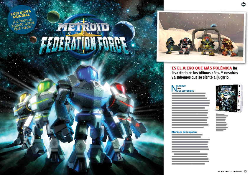 Reportaje exclusivo Metroid Prime Federation Force Reportaje exclusivo Metroid Prime Federation Force