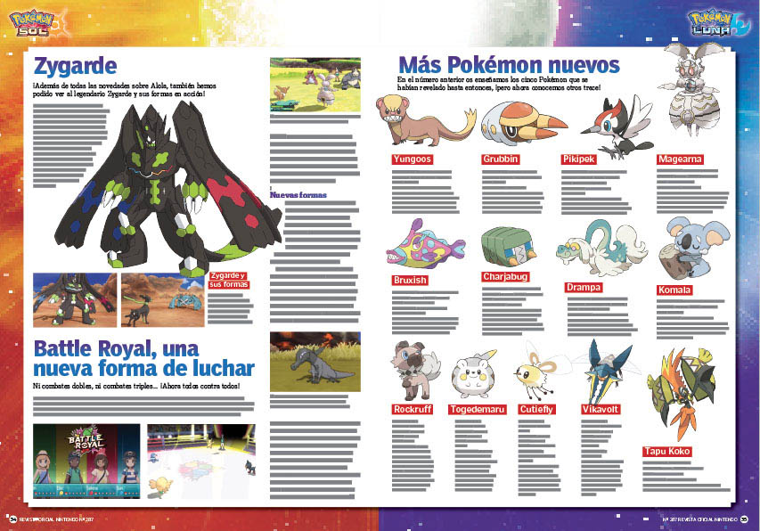 Reportaje Pokémon Sol / Pokémon Luna Reportaje Pokémon Sol / Pokémon Luna