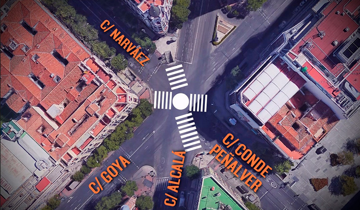 Shibuya Madrid Paso peatonal
