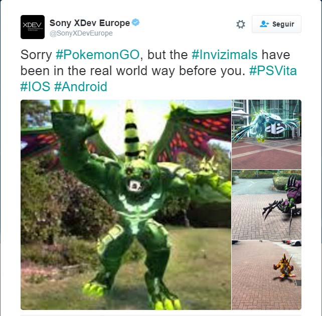Sony XDEV Invizimals Pokemon Go Sony XDEV Invizimals Pokemon Go