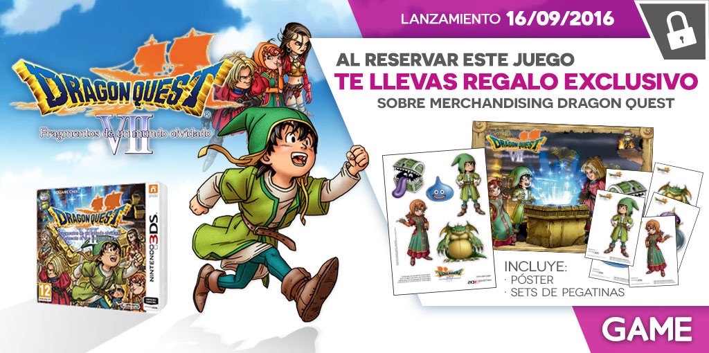 Dragon Quest VII regalos de reserva en GAME Dragon Quest VII regalos de reserva en GAME