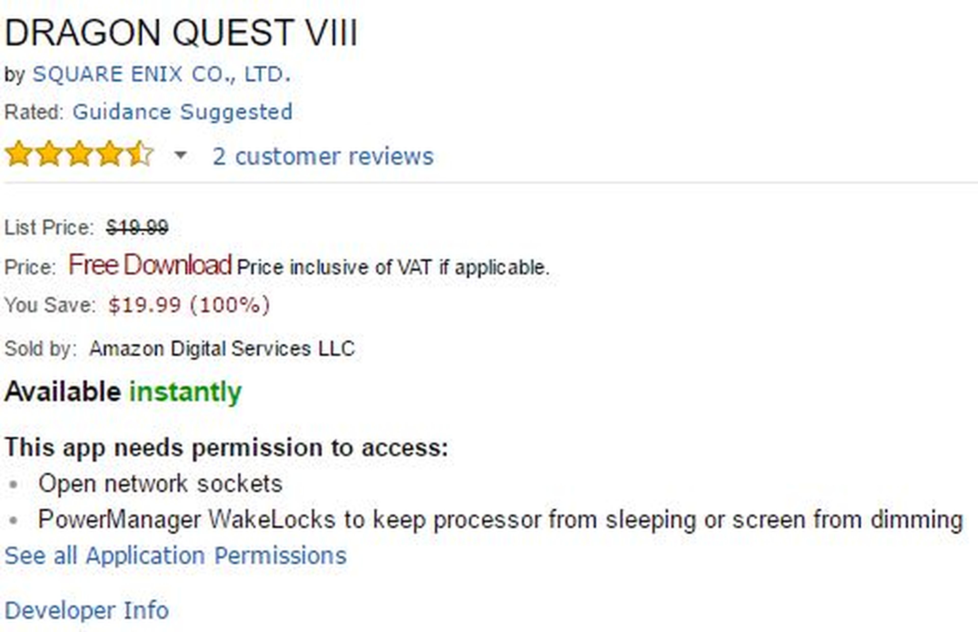 Dragon Quest VIII gratis Amazon