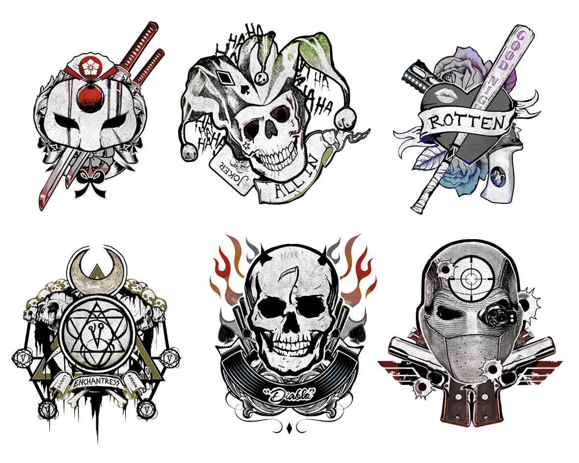 Escuadrón Suicida Escuadrón Suicida tatuajes
