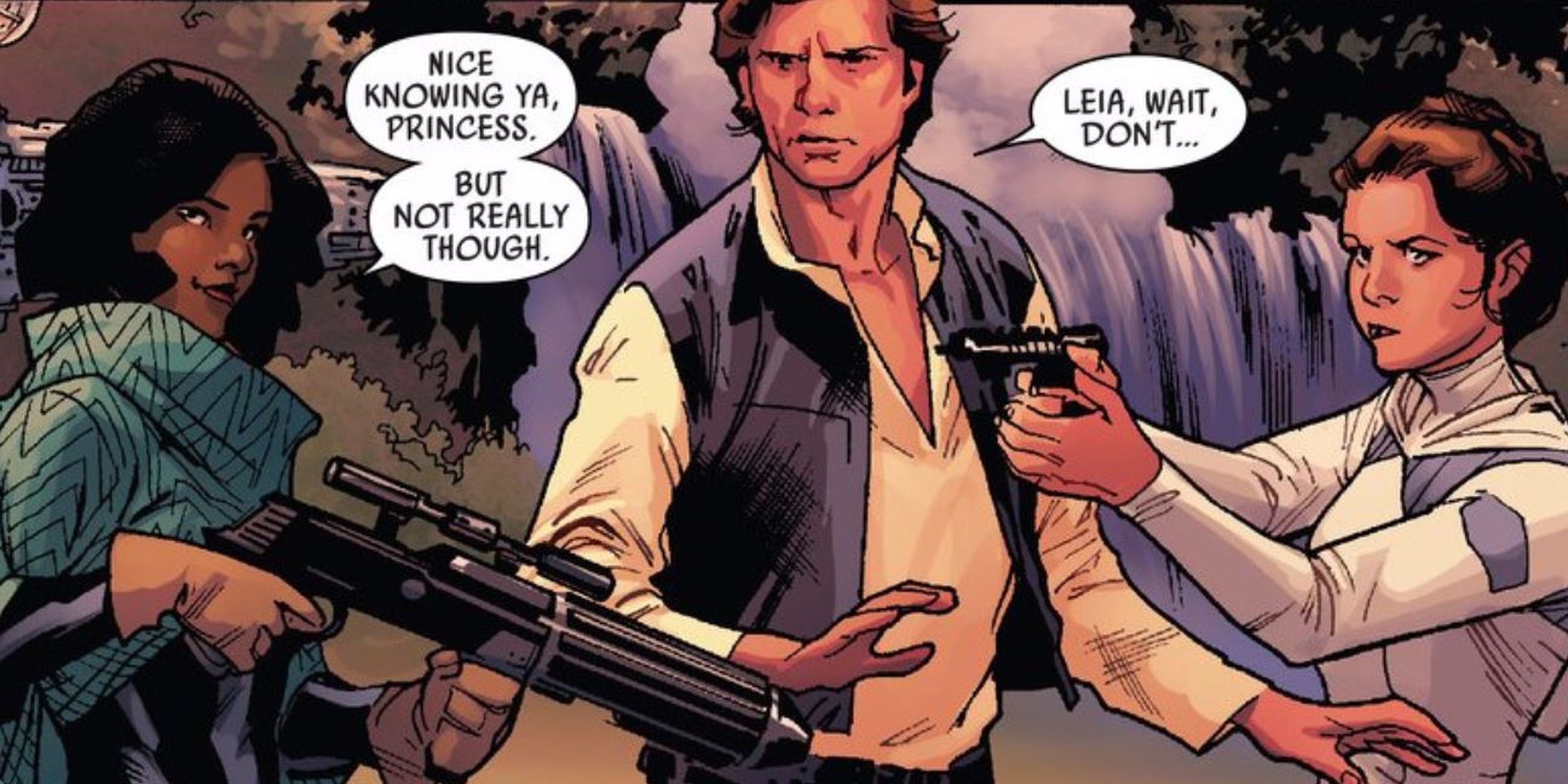 Han Solo, Sana Starros y Leia
