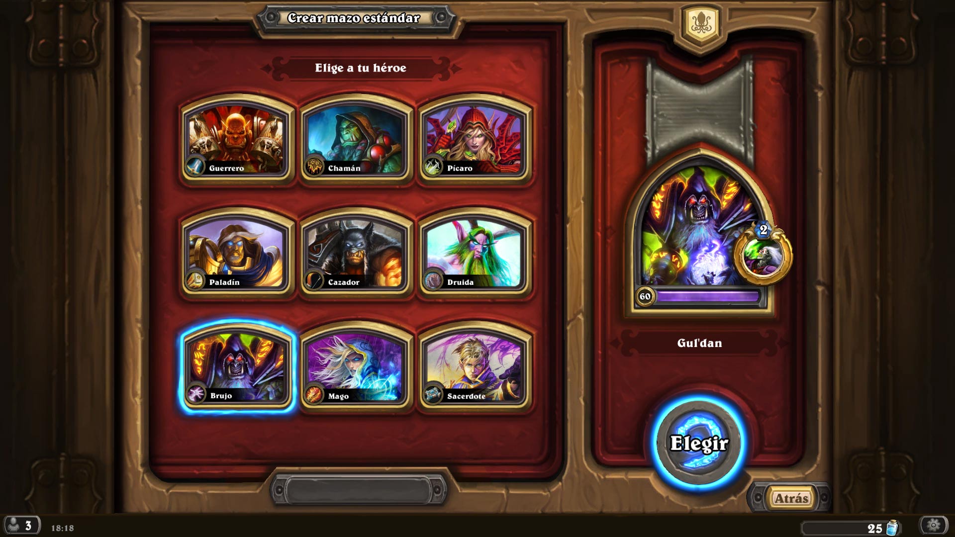 HearthStone - Héroe Brujo Tipos de héroes en Hearthstone