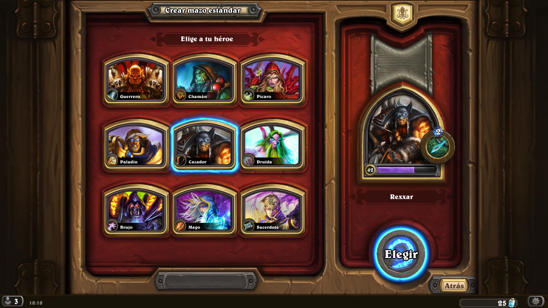 HearthStone - Héroe Cazador Tipos de héroes en Hearthstone