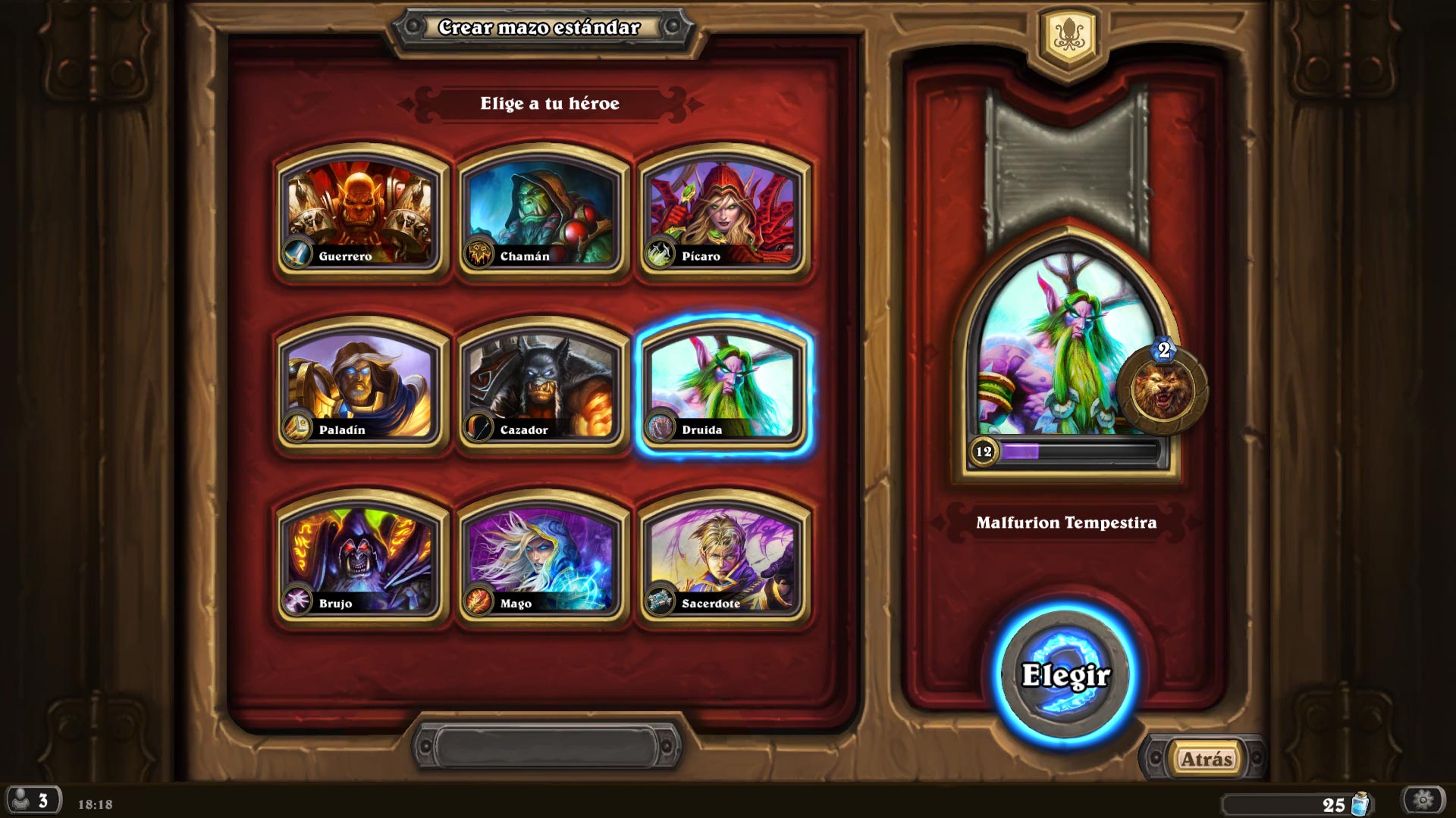 HearthStone - Héroe Druida Tipos de héroes en Hearthstone