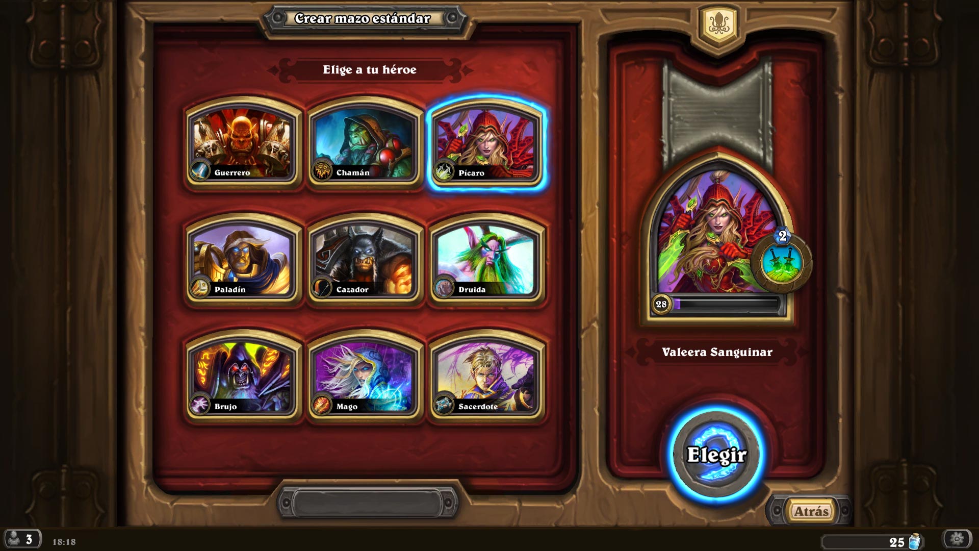 HearthStone - Héroe Picaro Tipos de héroes en Hearthstone