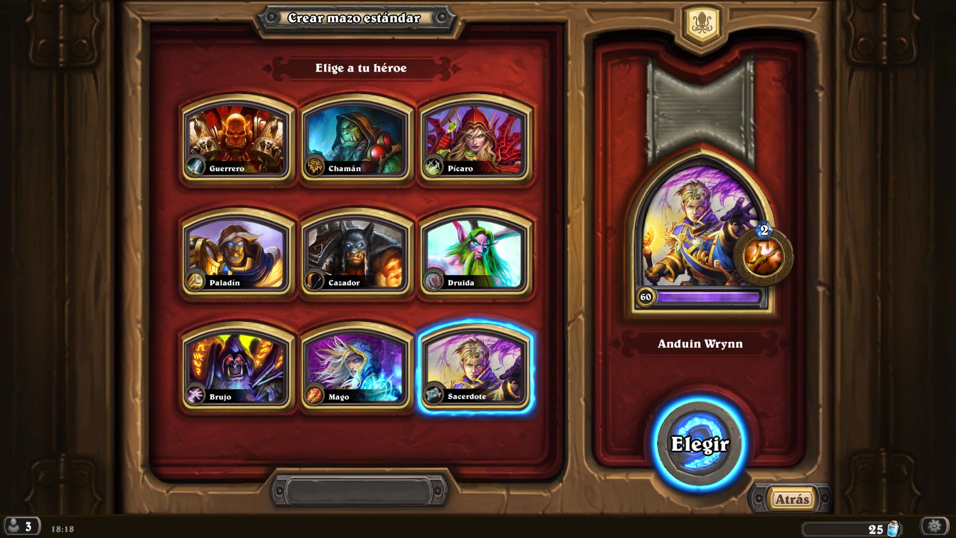 HearthStone - Héroe Sacerdote Tipos de héroes en Hearthstone