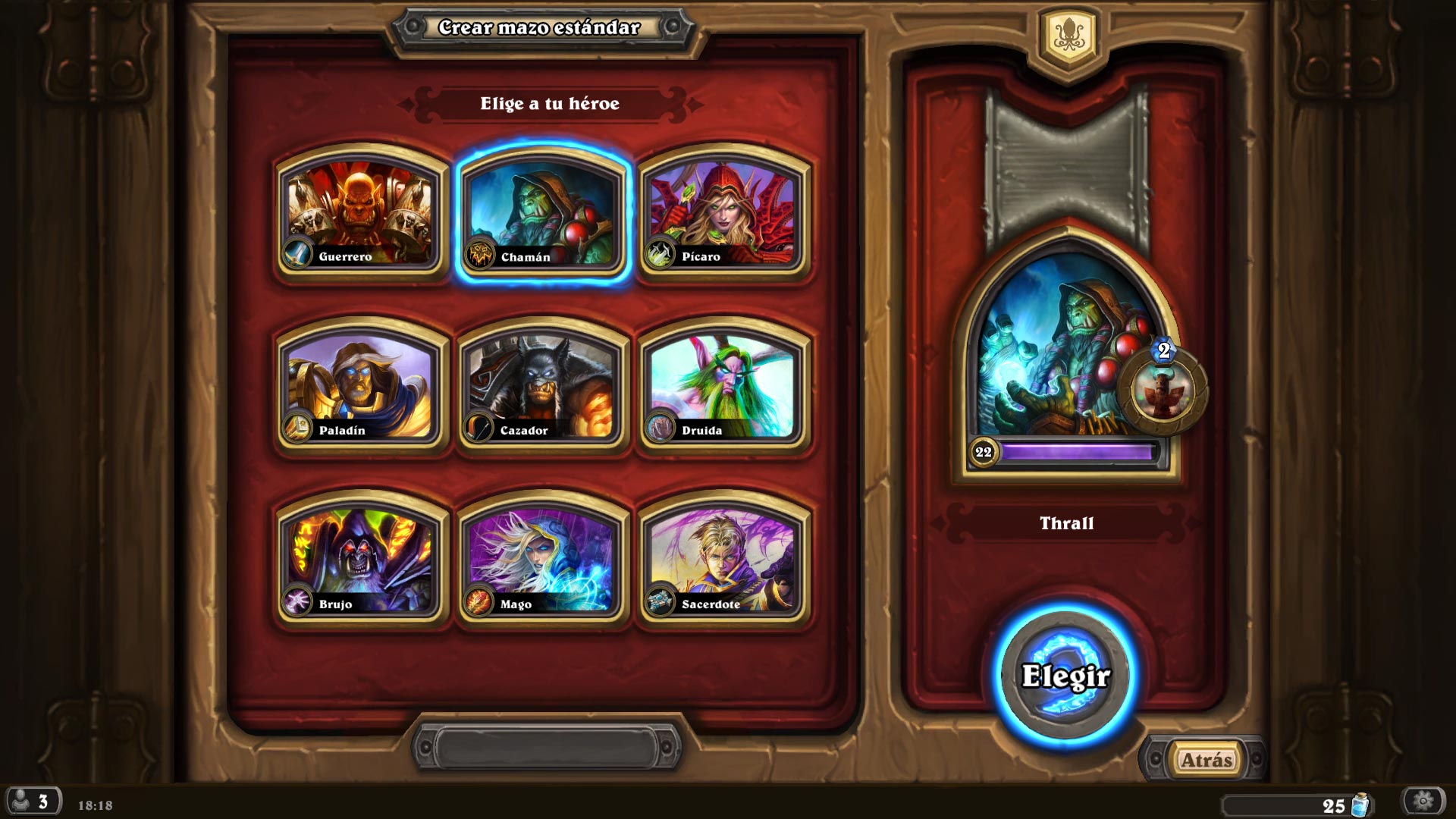 HearthStone - Héroe Shaman Tipos de héroes en Hearthstone