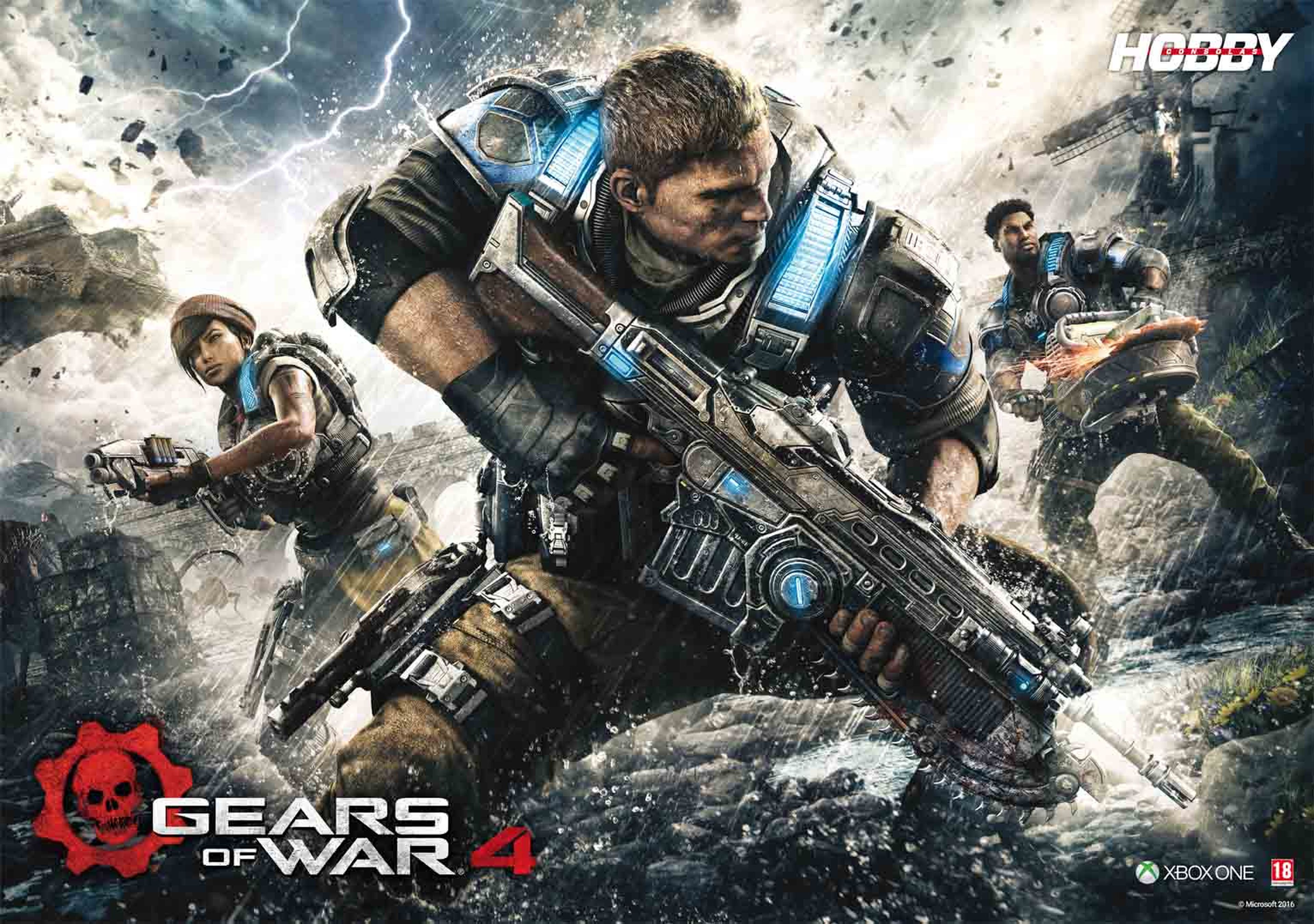 Hobby Consolas 302 poster Gears of War 4