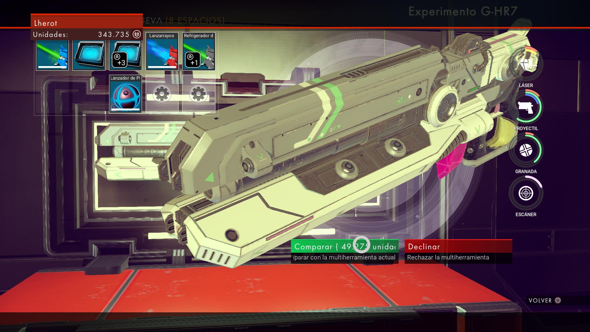 Impresiones No Man's Sky arma Impresiones No Man's Sky arma