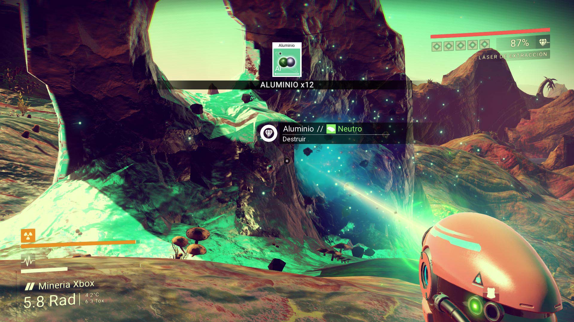 Impresiones No Man's Sky minería Impresiones No Man's Sky minería