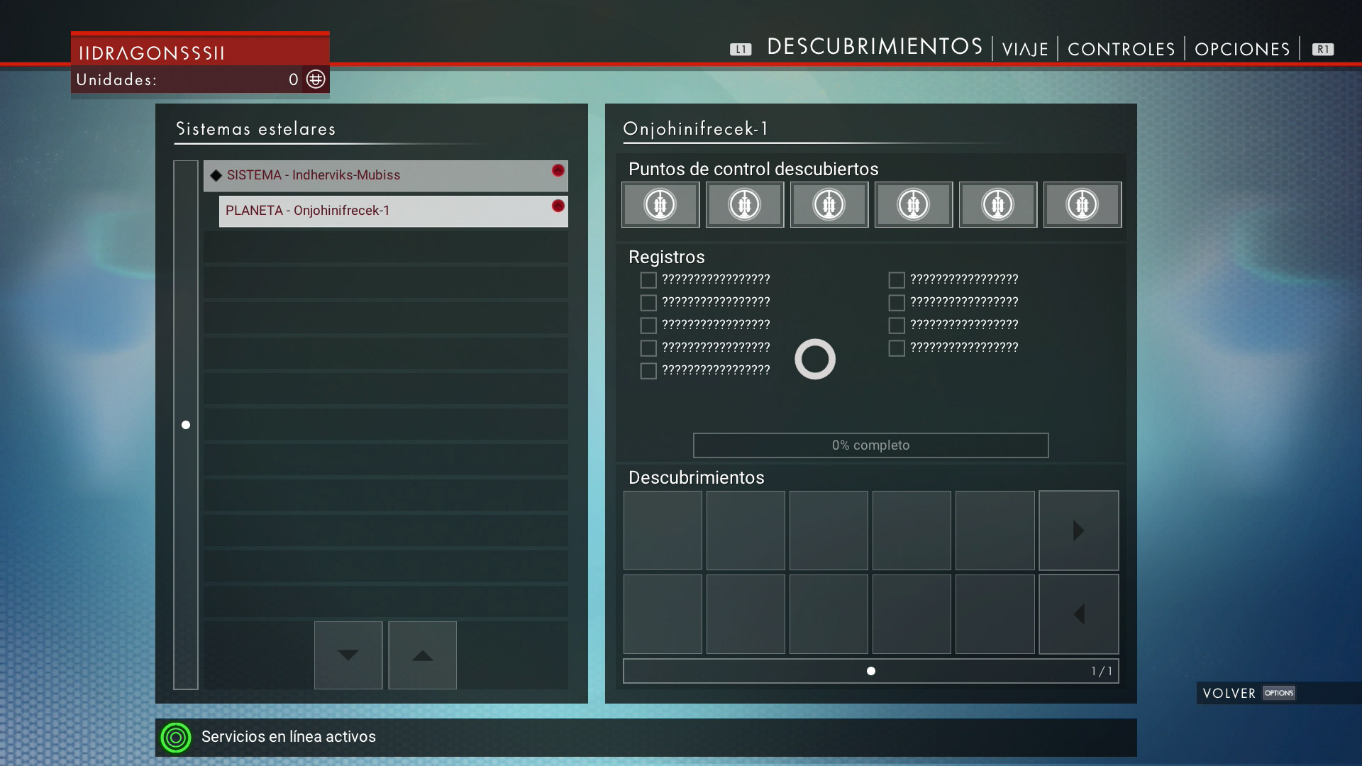 No Man's Sky - Pantalla de descubrimiento No Man's Sky - Pantalla de descubrimiento