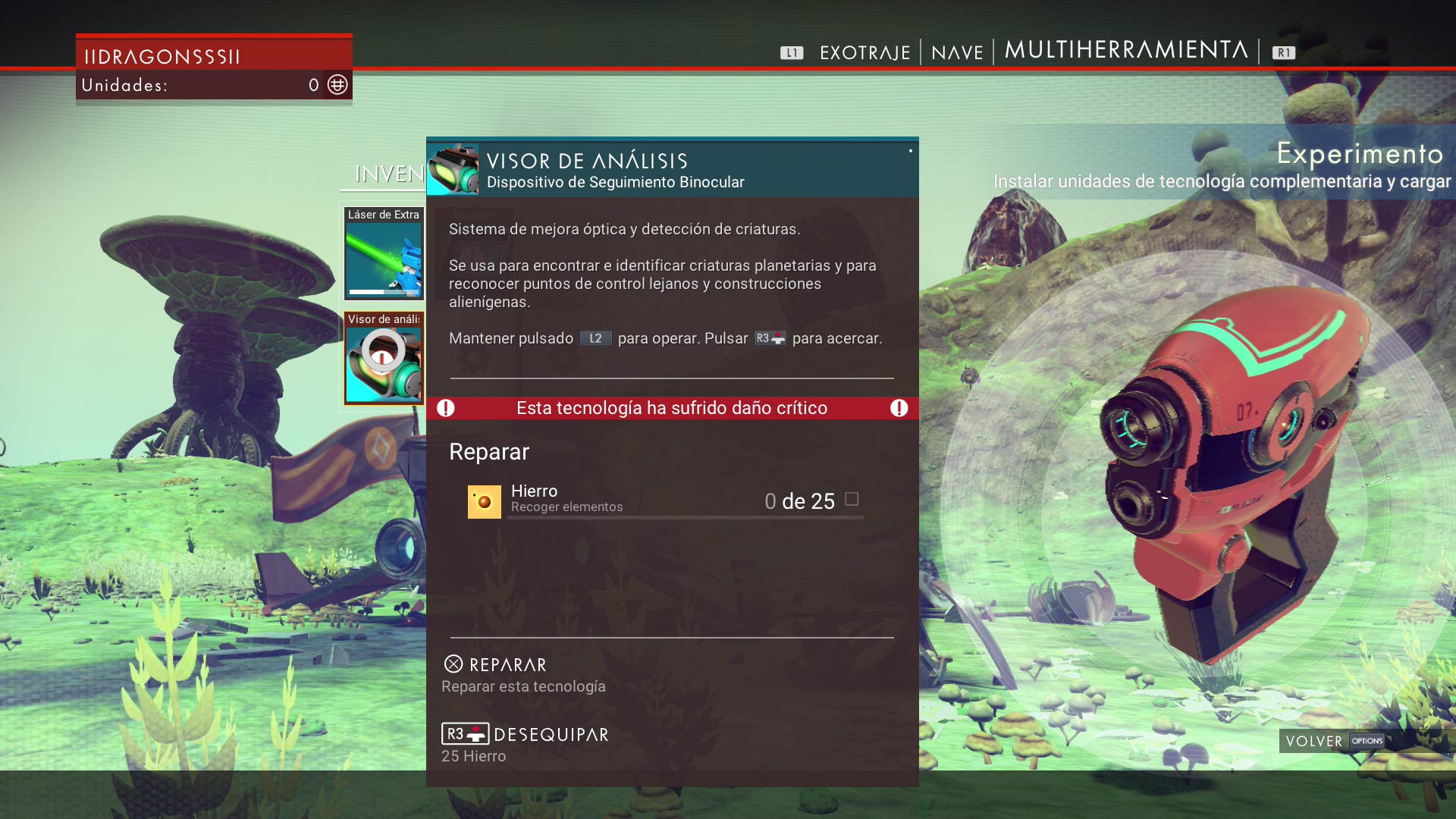 No Man's Sky - Reparar objetos No Man's Sky - Reparar objetos