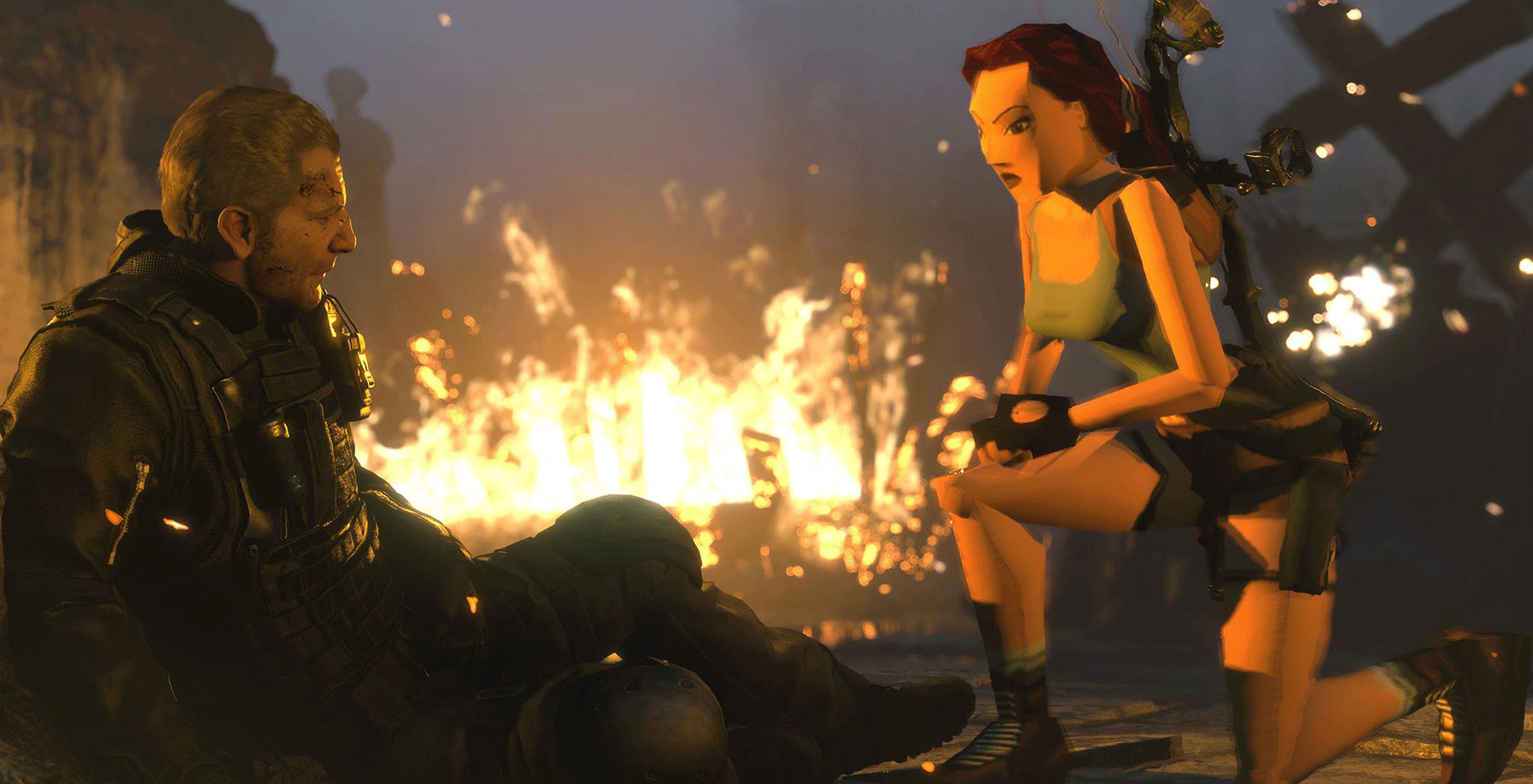 Rise of the Tomb Raider PS4 con la Lara original