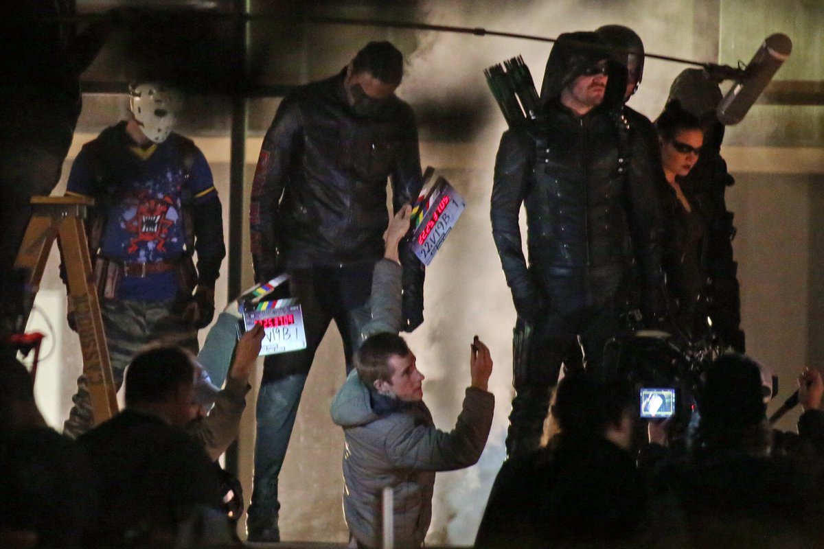 Arrow temporada 5 Arrow temporada 5 fotos set de rodaje