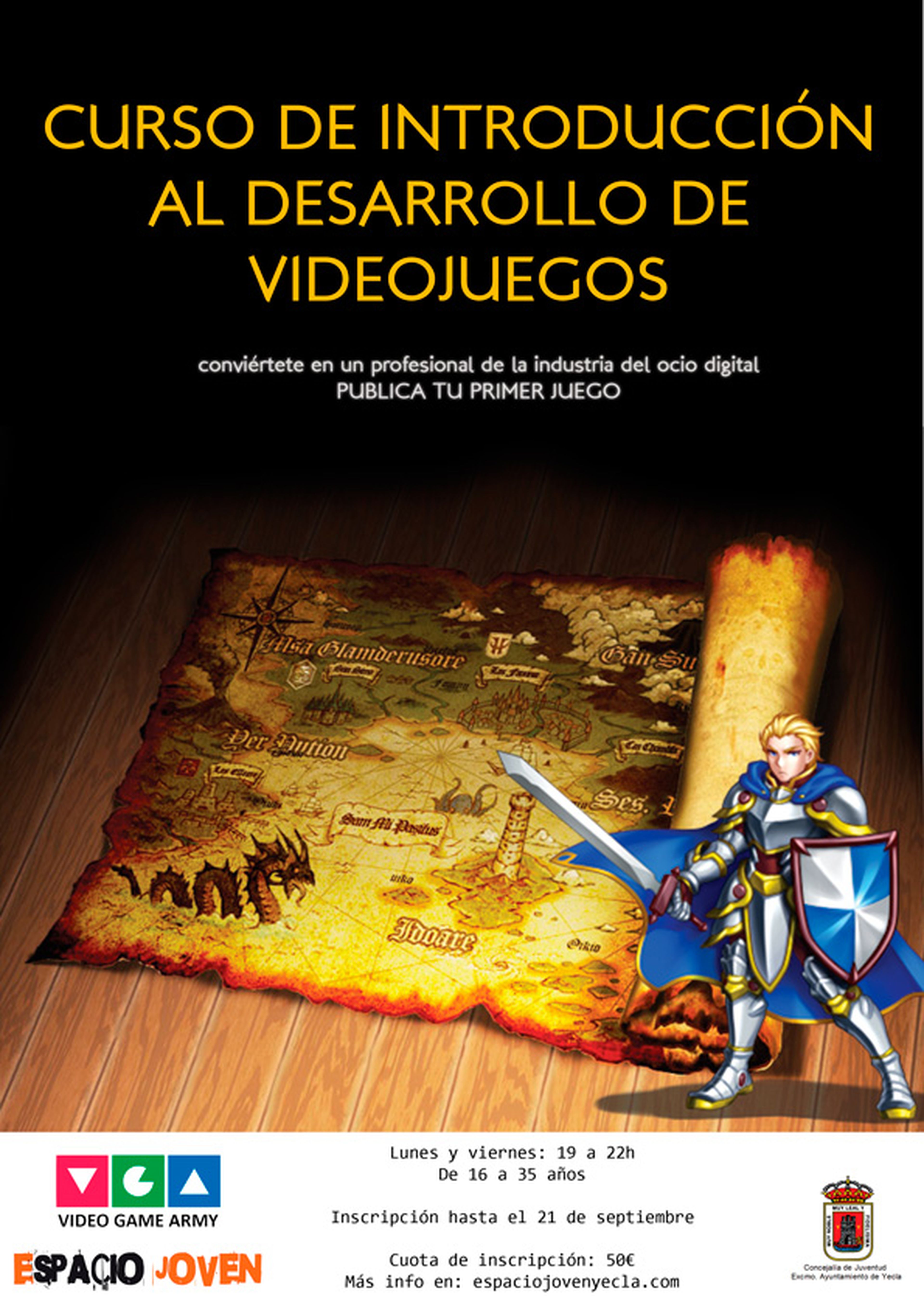 Curso Videojuegos Murcia - Cartel