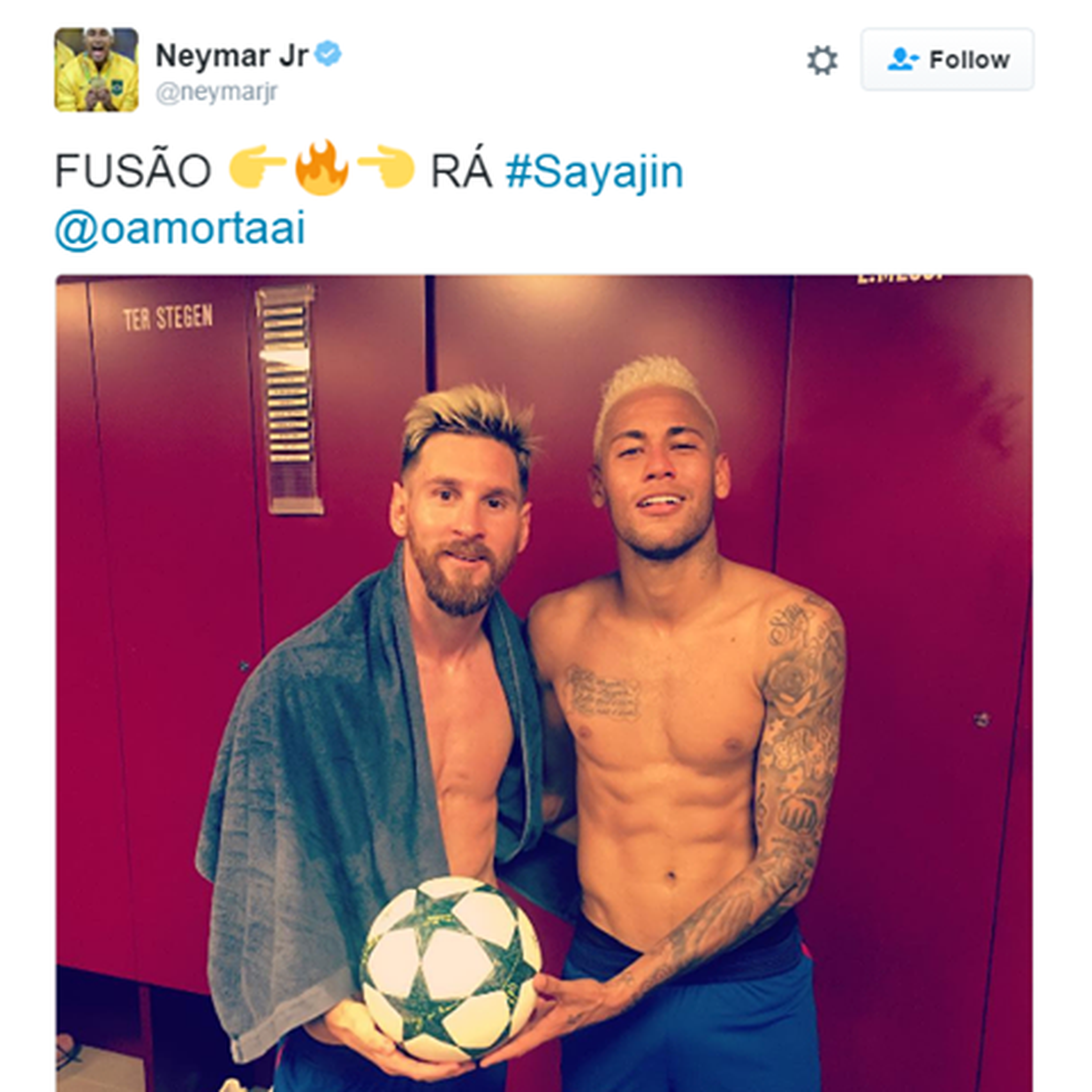 Messi Neymar Saiyajin
