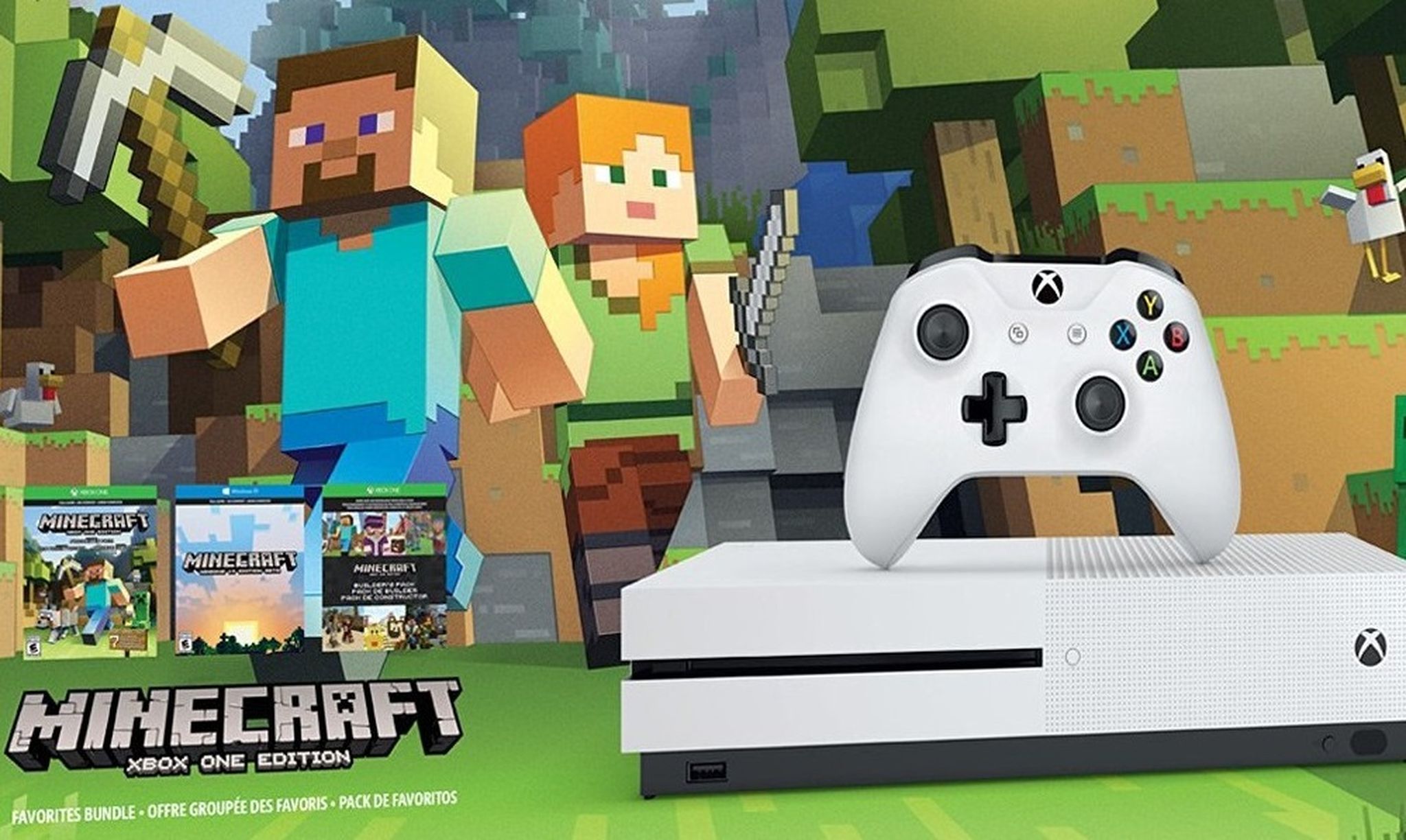Pack Xbox One S + Minecraft