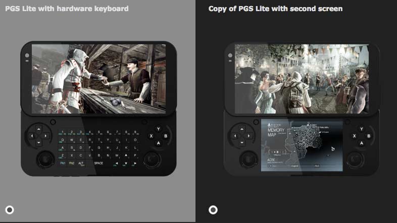 PGS doble pantalla o teclado PGS doble pantalla o teclado