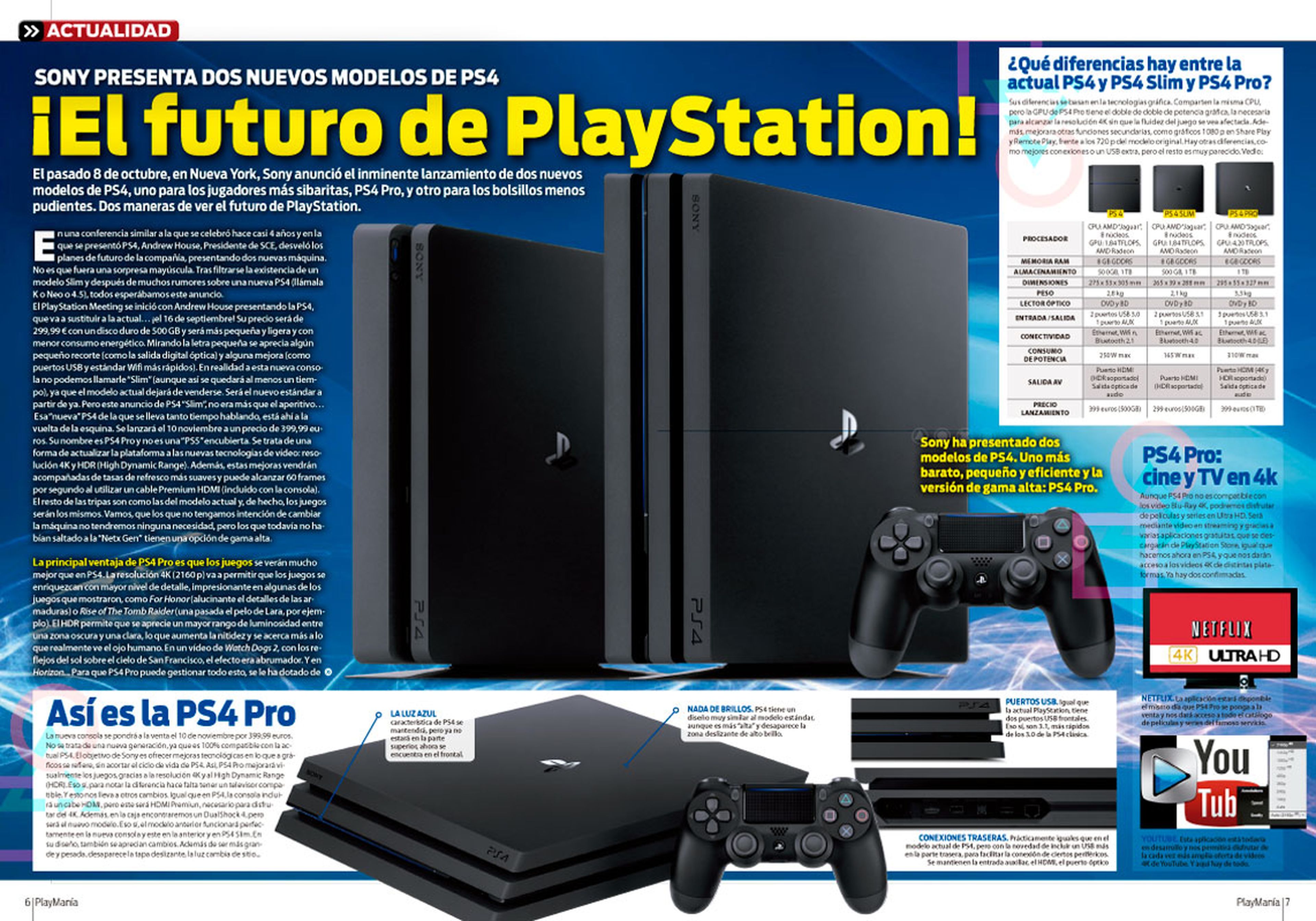 PS4 Pro en Playmania 215